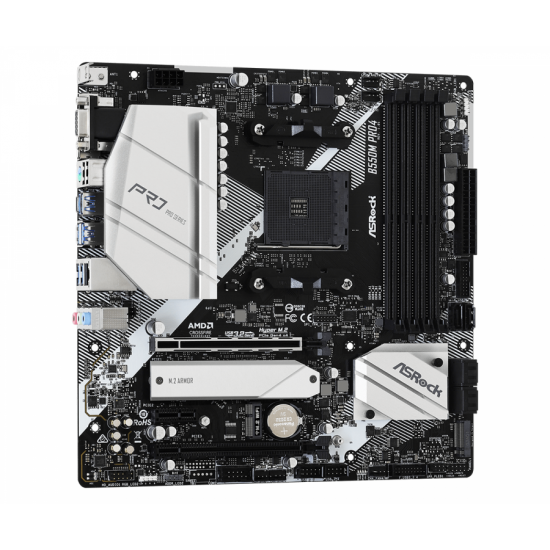 Дънна платка ASRock B550M Pro4, AM4, 4xDDR4 Дънна платка ASRock B550M Pro4, AM4, 4xDDR4