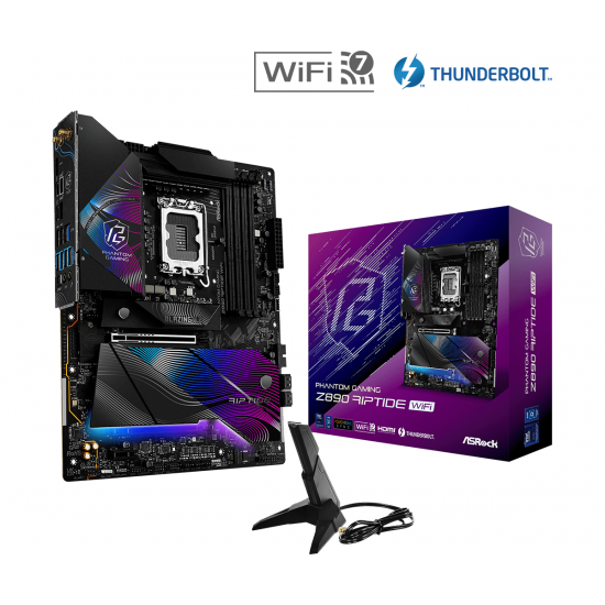 Дънна платка ASRock Z890 RIPTIDE WIFI, LGA 1851 Дънна платка ASRock Z890 RIPTIDE WIFI, LGA 1851