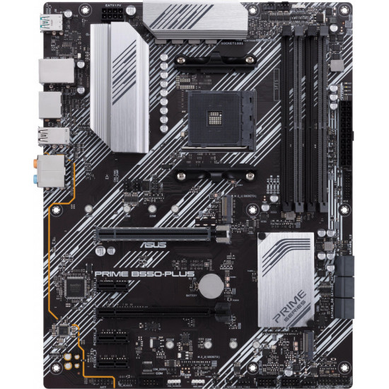 Дънна платка ASUS PRIME B550-PLUS socket AM4, 4xDDR4, Aura Sync, PCIe 4.0, Dual M.2 Дънна платка ASUS PRIME B550-PLUS socket AM4, 4xDDR4, Aura Sync, PCIe 4.0, Dual M.2