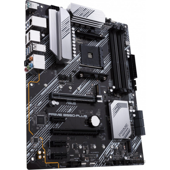 Дънна платка ASUS PRIME B550-PLUS socket AM4, 4xDDR4, Aura Sync, PCIe 4.0, Dual M.2 Дънна платка ASUS PRIME B550-PLUS socket AM4, 4xDDR4, Aura Sync, PCIe 4.0, Dual M.2