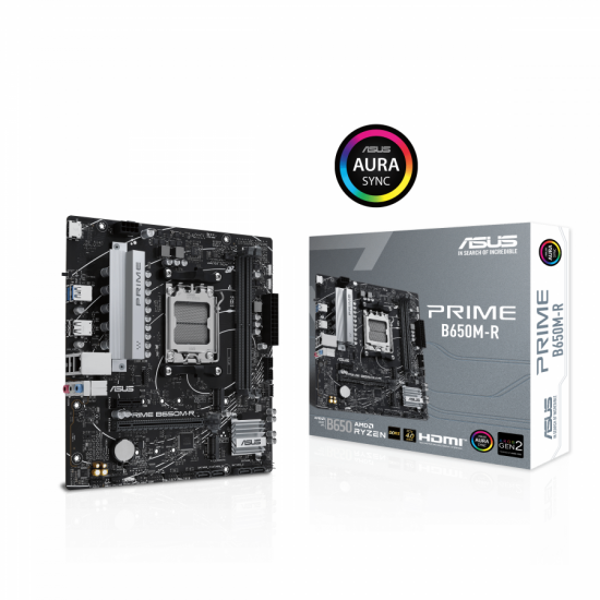 Дънна платка ASUS PRIME B650M-R socket AM5, 2xDDR5 Дънна платка ASUS PRIME B650M-R socket AM5, 2xDDR5