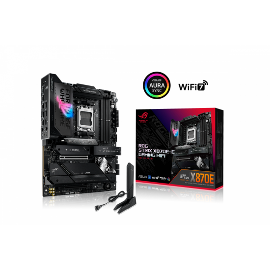 Дънна платка ASUS ROG STRIX X870E-E GAMING WIFI AM5 DDR5 Дънна платка ASUS ROG STRIX X870E-E GAMING WIFI AM5 DDR5