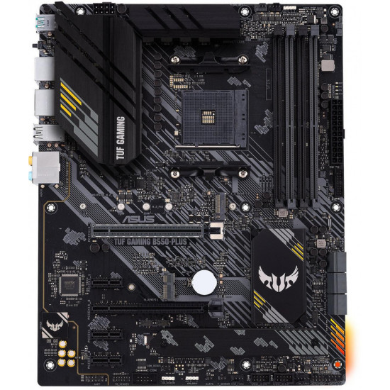 Дънна платка ASUS TUF B550-PLUS GAMING socket AM4, 4xDDR4, Aura Sync, PCIe 4.0, Dual M.2, 2.5GB Lan