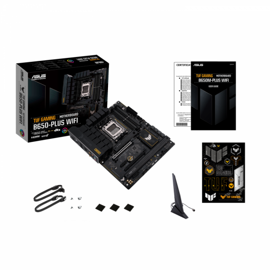 Дънна платка ASUS TUF GAMING B650-PLUS WIFI socket AM5, 4xDDR5 PCIe 4.0 Дънна платка ASUS TUF GAMING B650-PLUS WIFI socket AM5, 4xDDR5 PCIe 4.0