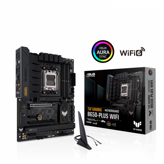 Дънна платка ASUS TUF GAMING B650-PLUS WIFI socket AM5, 4xDDR5 PCIe 4.0 Дънна платка ASUS TUF GAMING B650-PLUS WIFI socket AM5, 4xDDR5 PCIe 4.0