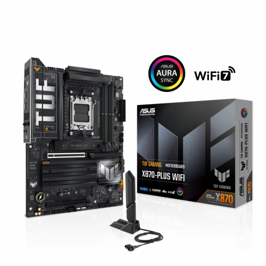 Дънна платка ASUS TUF GAMING X870-PLUS WIFI AM5 DDR5 Дънна платка ASUS TUF GAMING X870-PLUS WIFI AM5 DDR5
