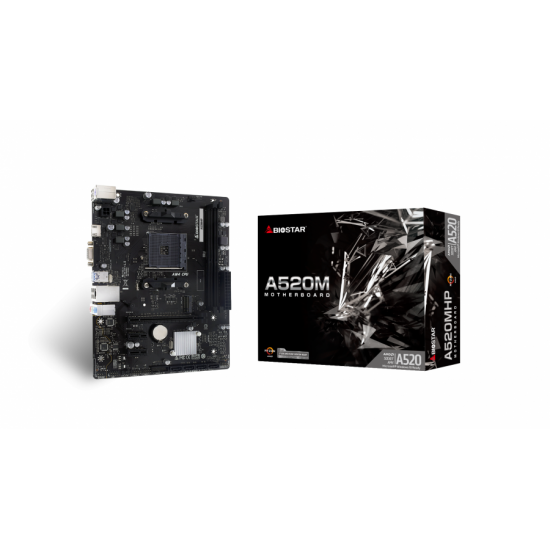 Дънна платка BIOSTAR A520MHP socket AM4 Дънна платка BIOSTAR A520MHP socket AM4