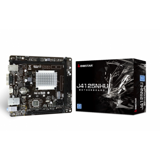 Дънна платка Biostar J4125NHU, Intel® Quad-Core Processor J4125, mATX, 2x DIMM DD4 Дънна платка Biostar J4125NHU, Intel® Quad-Core Processor J4125, mATX, 2x DIMM DD4