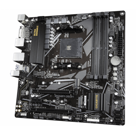 Дънна платка GIGABYTE B550M DS3H 1.x Socket AM4, 4 x DDR4 Дънна платка GIGABYTE B550M DS3H 1.x Socket AM4, 4 x DDR4