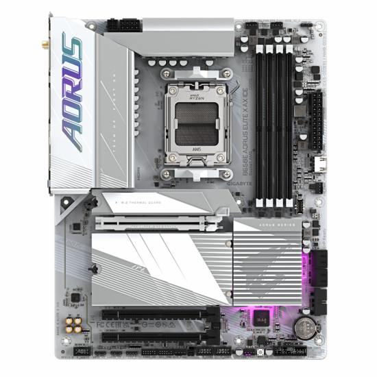 Дънна платка GIGABYTE B650 AORUS ELITE AX ICE, Socket AM5, Wi-Fi 6E, DDR5