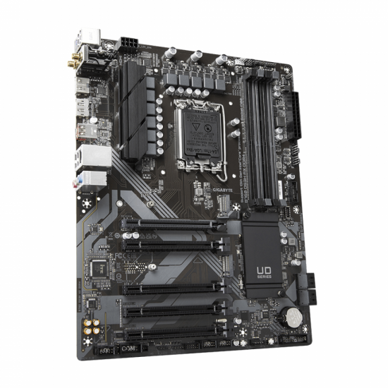 Дънна платка GIGABYTE B760 DS3H AX, socket 1700, ATX 4xDDR4, WIFI 6E, PCIe 4.0 Дънна платка GIGABYTE B760 DS3H AX, socket 1700, ATX 4xDDR4, WIFI 6E, PCIe 4.0