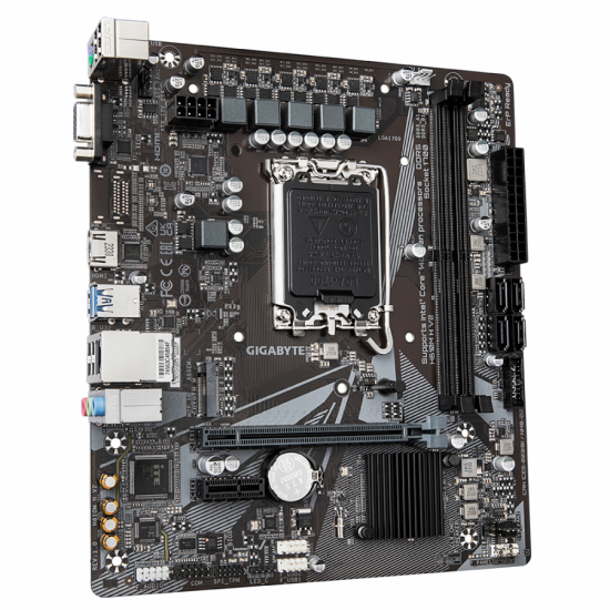 Дънна платка GIGABYTE H610M H V2 Socket 1700, DDR5 rev 1.0, Micro ATX Дънна платка GIGABYTE H610M H V2 Socket 1700, DDR5 rev 1.0, Micro ATX