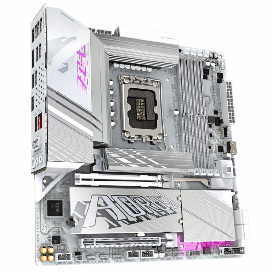 Дънна платка GIGABYTE Z890M AORUS ELITE WIFI 7 ICE, LGA 1851 Дънна платка GIGABYTE Z890M AORUS ELITE WIFI 7 ICE, LGA 1851