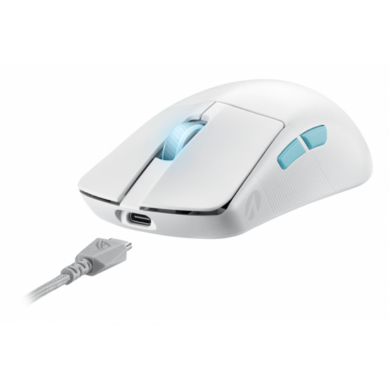 Геймърска безжична мишка ASUS ROG Harpe Ace Aim Lab Edition - White Геймърска безжична мишка ASUS ROG Harpe Ace Aim Lab Edition - White