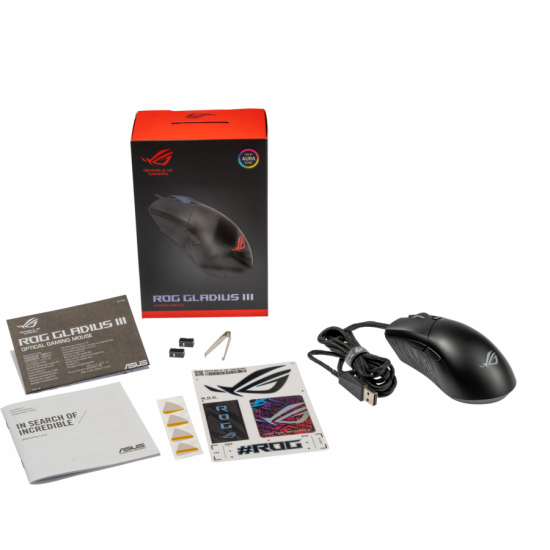 Геймърска мишка ASUS ROG Gladius III, Aura Sync RGB