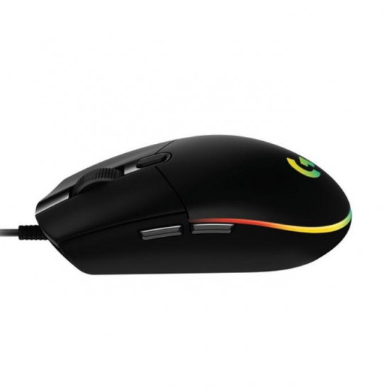 Геймърска мишка Logitech G203, Оптична (8000 dpi), USB, RGB, Черна Геймърска мишка Logitech G203, Оптична (8000 dpi), USB, RGB, Черна