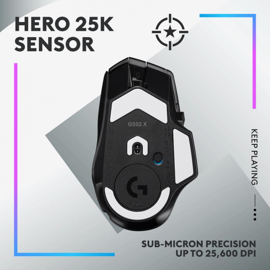 Геймърска мишка Logitech G502 X Plus Black Lightsync RGB Геймърска мишка Logitech G502 X Plus Black Lightsync RGB