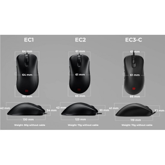 Геймърска мишка ZOWIE EC1-C, Черен Геймърска мишка ZOWIE EC1-C, Черен