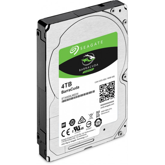 Хард диск SEAGATE BarraCuda, 4TB, 5400RPM, 2.5", 128MB, ST4000LM024